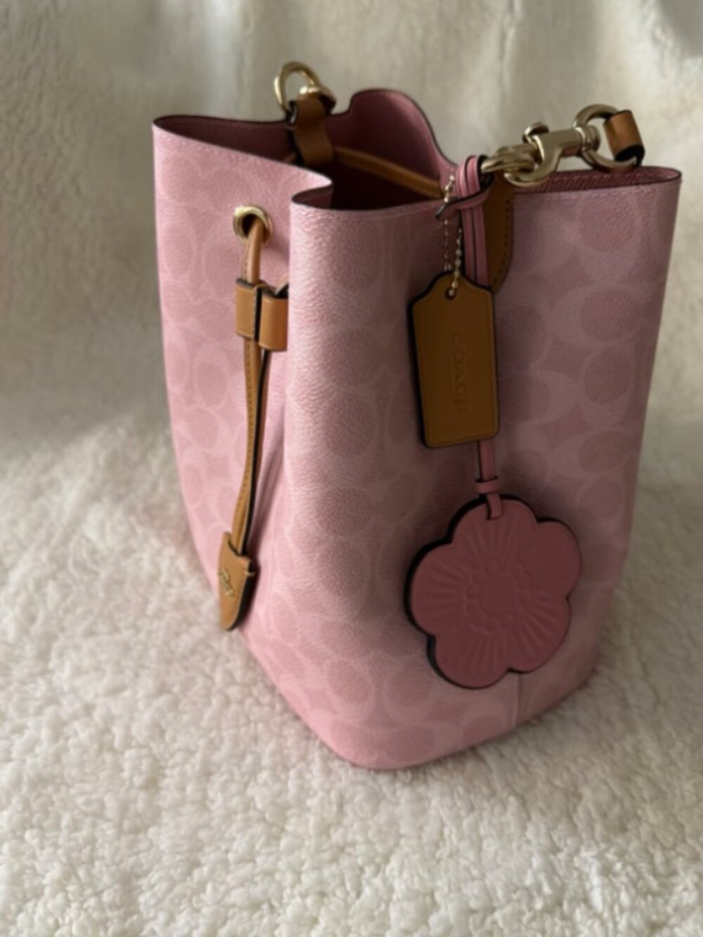 Coach Rowan Bucket Bag/Powder Pink - Picture 5 of 7